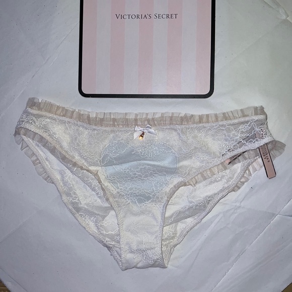 (M) BRIDE HEART Victoria’s Secret Ruffle Cheekini Panty Dream Angels - Picture 4 of 12